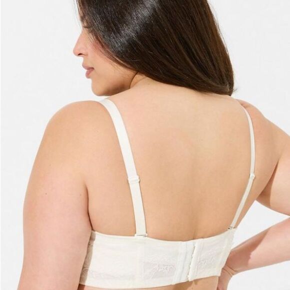 Torrid Bombshell Everyday Strapless Convertible Push Up Bra Plus Size 40DDD NEW - Picture 3 of 12
